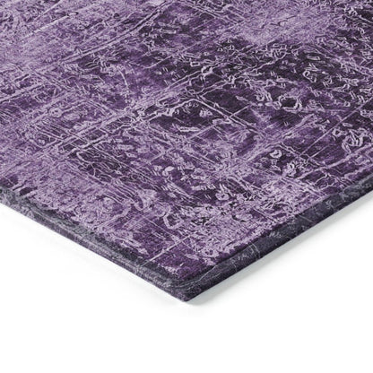8' Runner Tan Abstract Washable Non Skid Indoor Outdoor Runner Rug