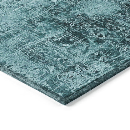 8' Runner Tan Abstract Washable Non Skid Indoor Outdoor Runner Rug