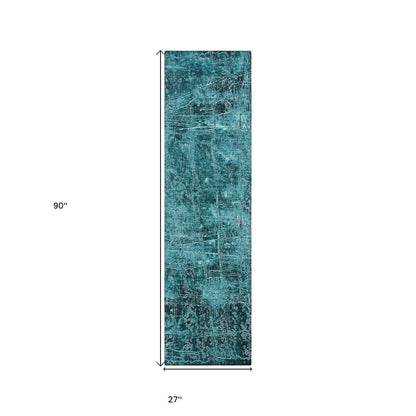 8' Runner Tan Abstract Washable Non Skid Indoor Outdoor Runner Rug