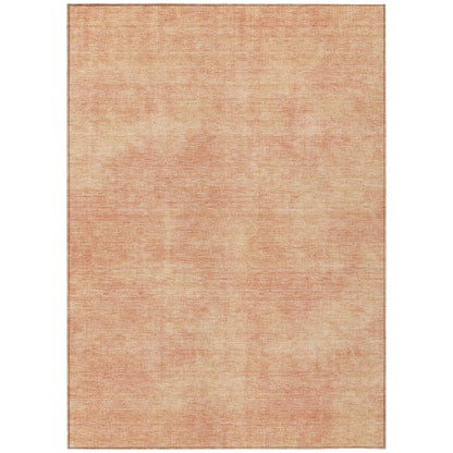 3' X 5' Peach Washable Indoor Outdoor Area Rug