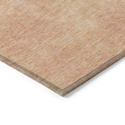 3' X 5' Peach Washable Indoor Outdoor Area Rug