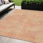 3' X 5' Peach Washable Indoor Outdoor Area Rug