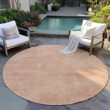 3' X 5' Peach Washable Indoor Outdoor Area Rug