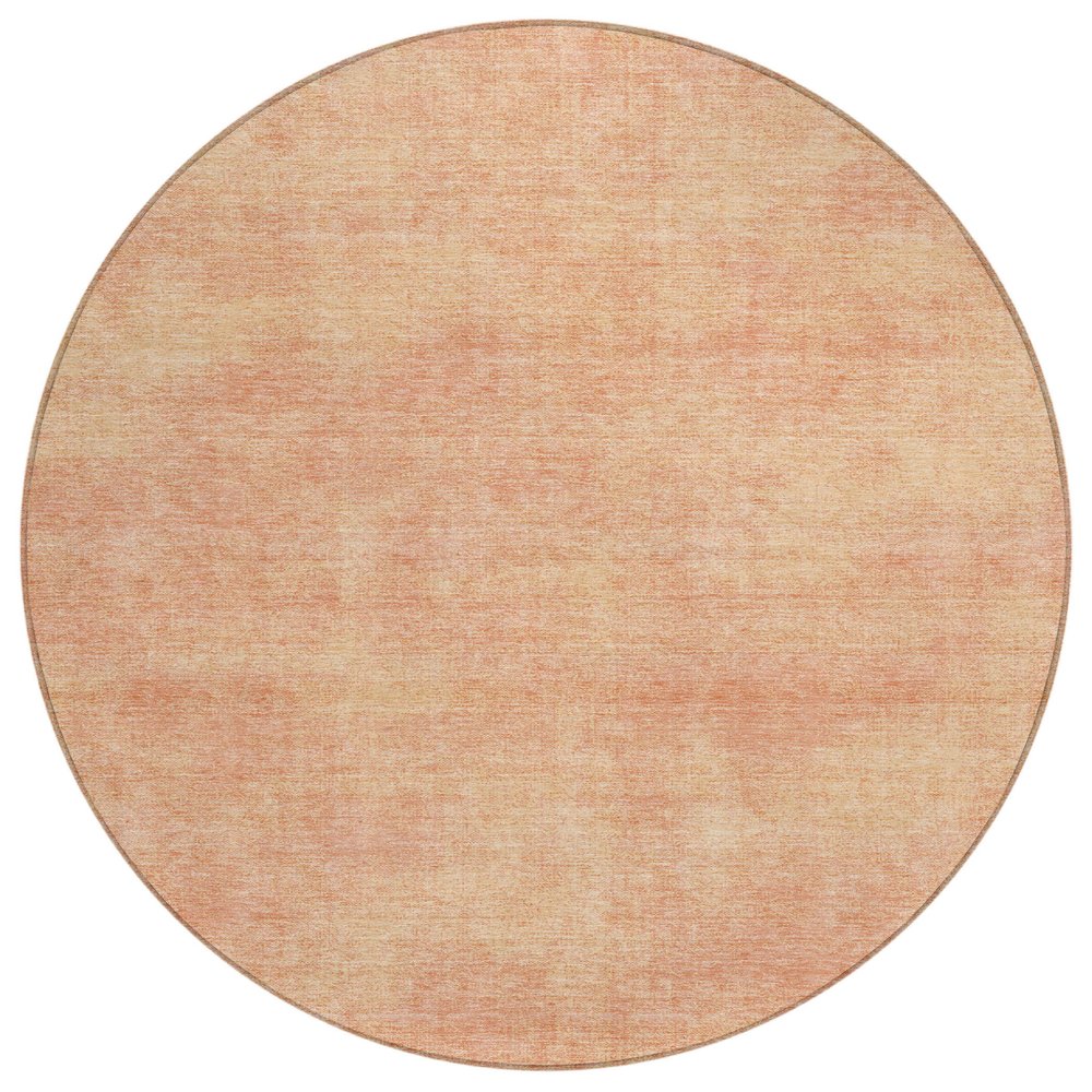 3' X 5' Peach Washable Indoor Outdoor Area Rug