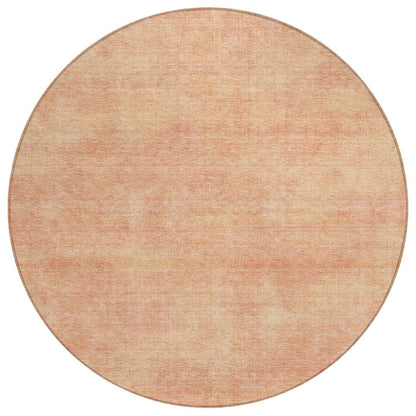 3' X 5' Peach Washable Indoor Outdoor Area Rug