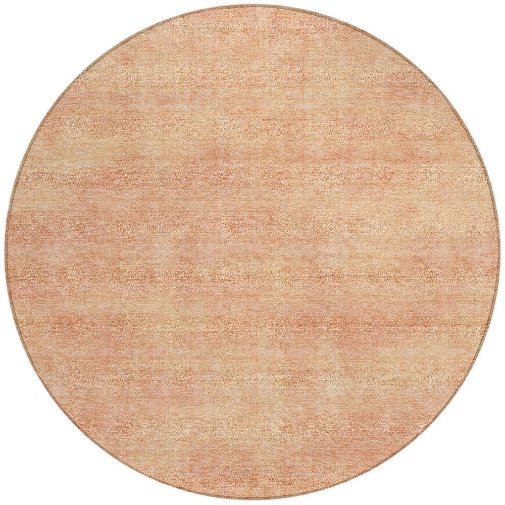 3' X 5' Peach Washable Indoor Outdoor Area Rug