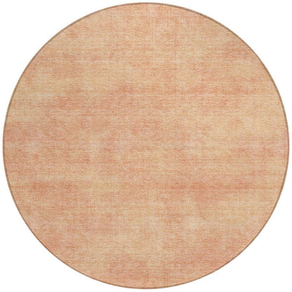 3' X 5' Peach Washable Indoor Outdoor Area Rug