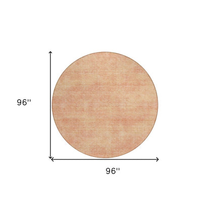 3' X 5' Peach Washable Indoor Outdoor Area Rug
