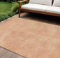 3' X 5' Peach Washable Indoor Outdoor Area Rug