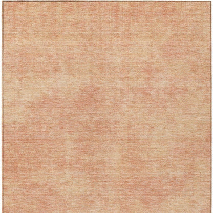 3' X 5' Peach Washable Indoor Outdoor Area Rug