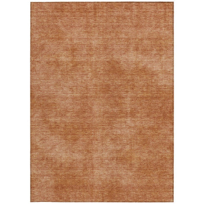3' X 5' Brown Washable Indoor Outdoor Area Rug