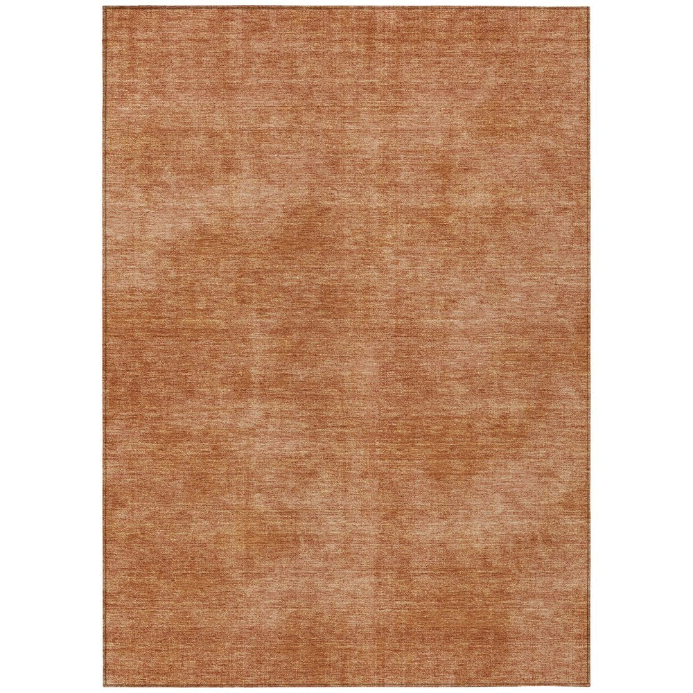 3' X 5' Brown Washable Indoor Outdoor Area Rug