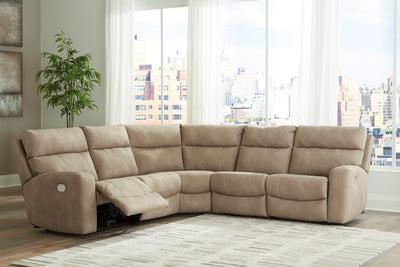 Evee Outdoor & More - Ashley Furniture - Next-Gen DuraPella Sectional - 6-Piece Power Reclining Sectional / Slate - 61003S7