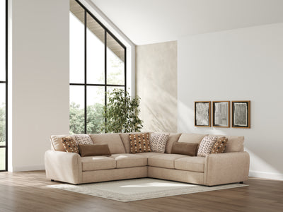 Evee Outdoor & More - Ashley Furniture - Seyler Sectional - LAF 3-Piece Sectional / Sand - 61405S1