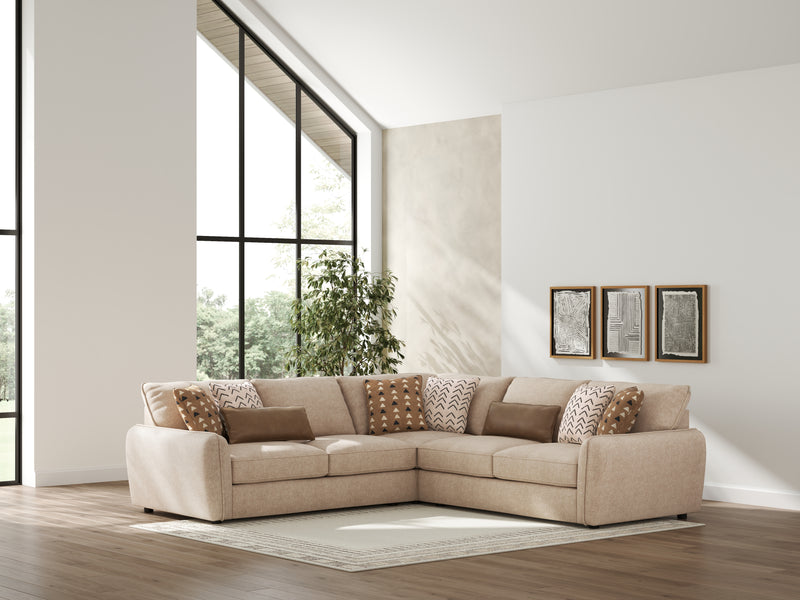 Evee Outdoor & More - Ashley Furniture - Seyler Sectional - LAF 3-Piece Sectional / Sand - 61405S1