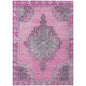 8' X 10' Pink And Blush Geometric Washable Indoor Outdoor Area Rug