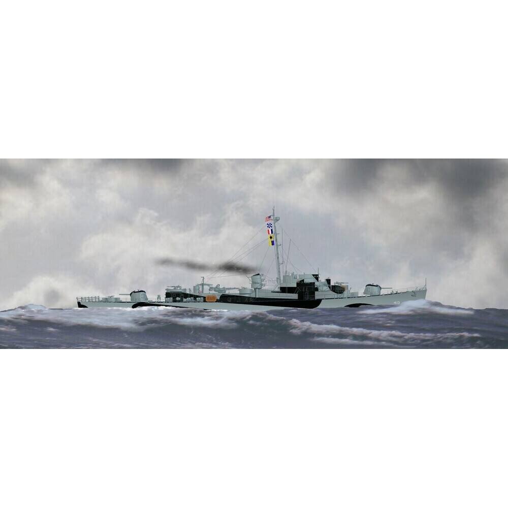 10" Unfinished Wood Hand Painted Model Boat