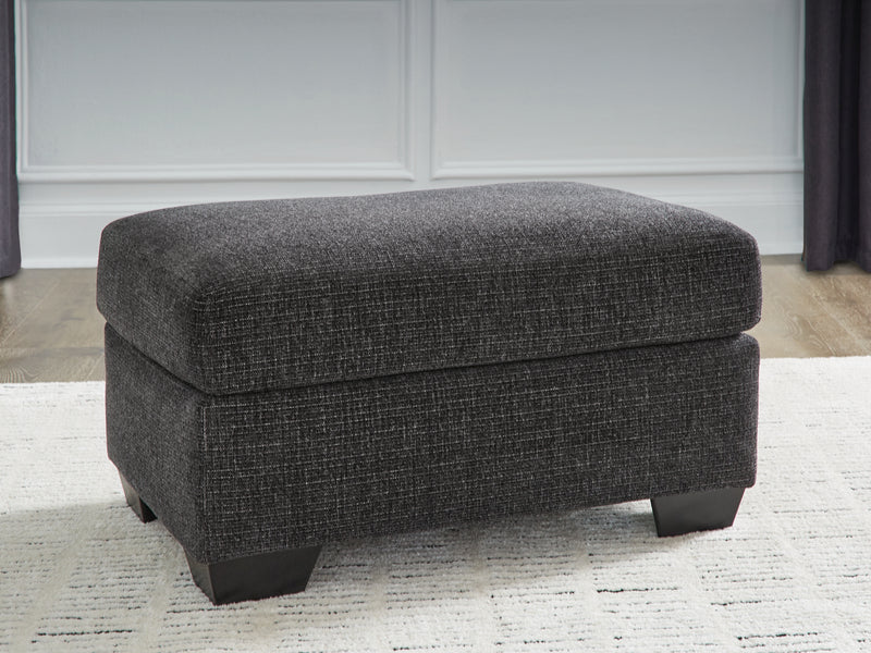 Evee Outdoor & More - Ashley Furniture - Loreo Living Room - Ottoman / Ebony - 6310114