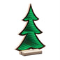 12" Green Acrylic Trees Christmas Christmas Tree Tabletop Sculpture with LED