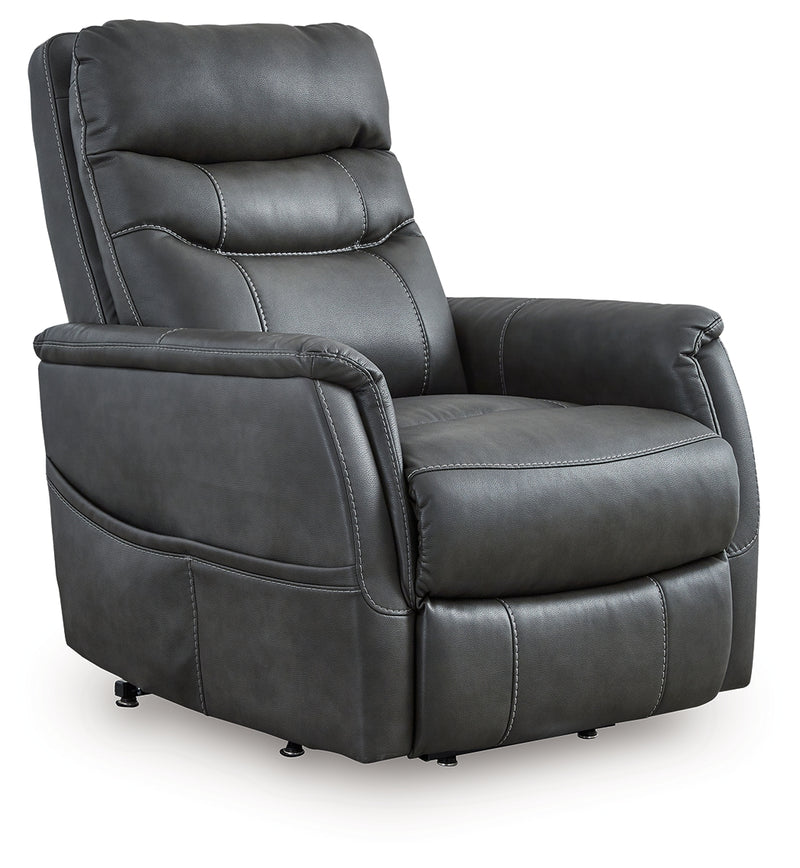Evee Outdoor & More - Ashley Furniture - Strawbill Living Room - Power Lift Recliner / Sapphire - 6391012