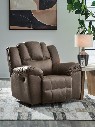 Evee Outdoor & More - Ashley Furniture - Lowilla Living Room - Rocker Recliner / Driftwood - PC6450625