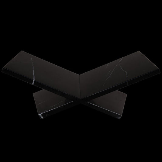 8" Black Marble Tabletop Decorative Bookstand