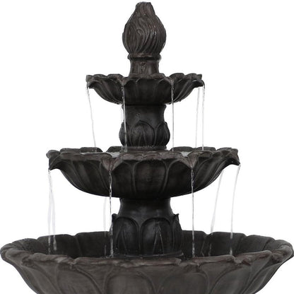 46" Dark Brown Polyresin Garden Art