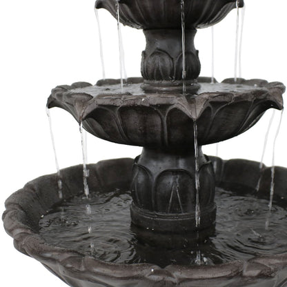 46" Dark Brown Polyresin Garden Art