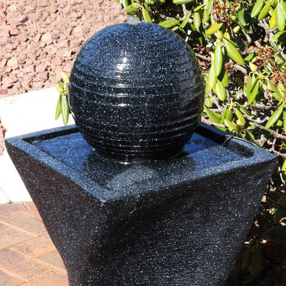 32" Black Heavy Duty Plastic LED lights Garden Art