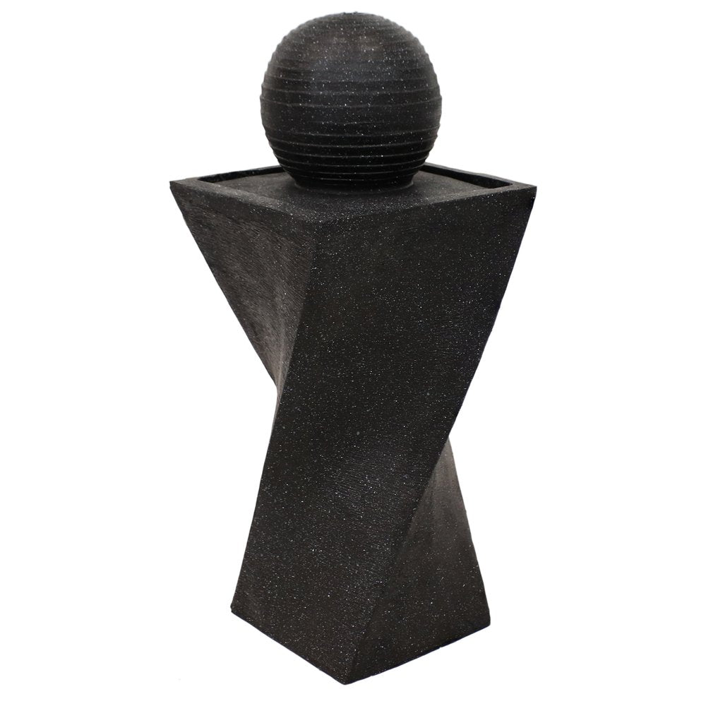 32" Black Heavy Duty Plastic LED lights Garden Art