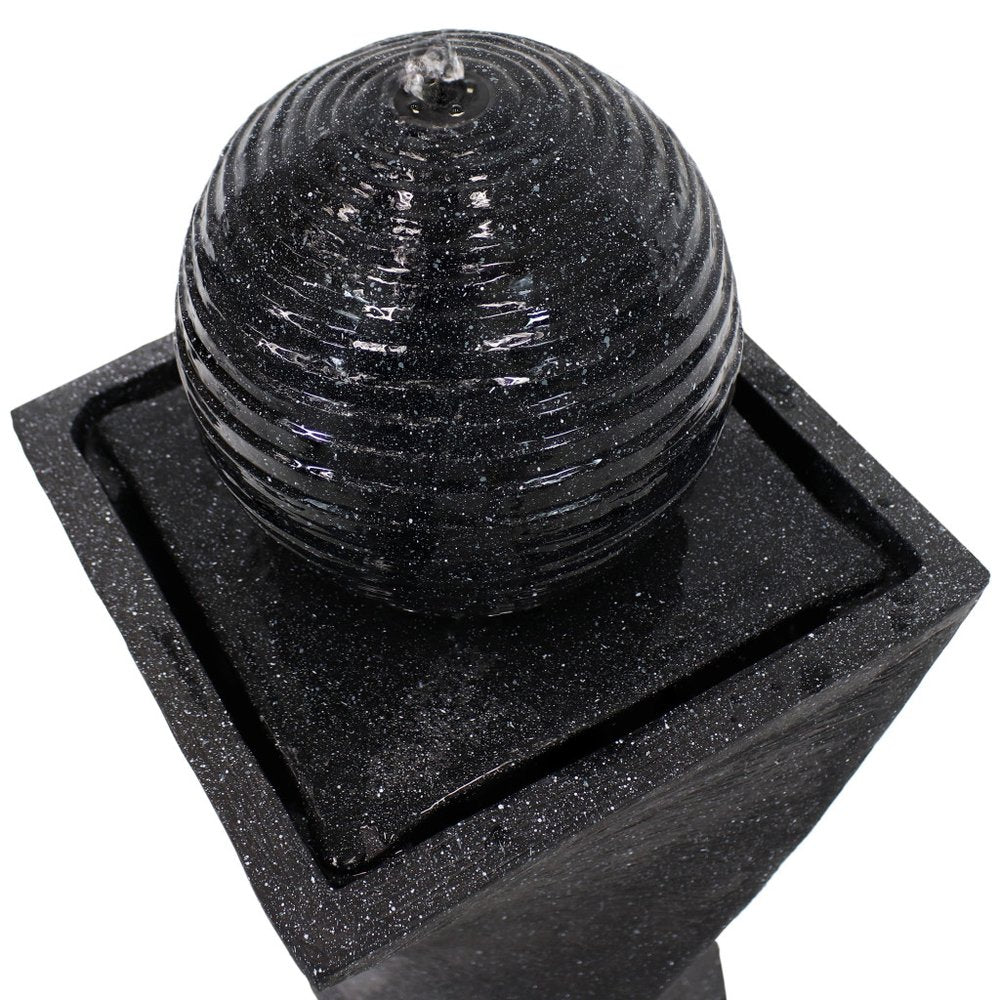 32" Black Heavy Duty Plastic LED lights Garden Art