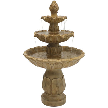 46" Taupe Polyresin Garden Art