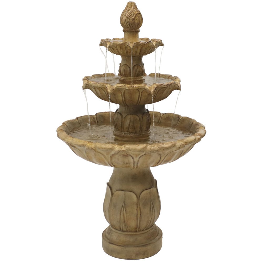 46" Taupe Polyresin Garden Art