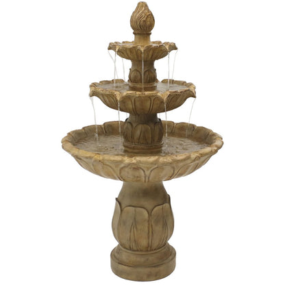 46" Taupe Polyresin Garden Art