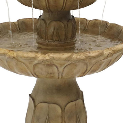 46" Taupe Polyresin Garden Art