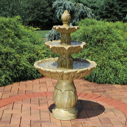 46" Taupe Polyresin Garden Art