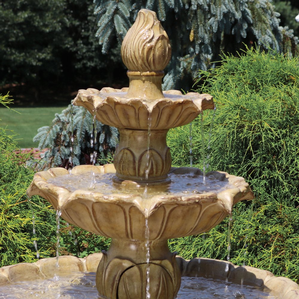 46" Taupe Polyresin Garden Art