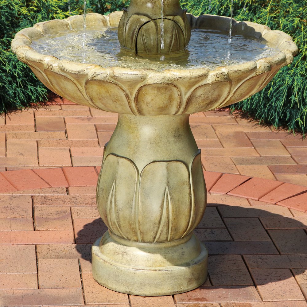 46" Taupe Polyresin Garden Art