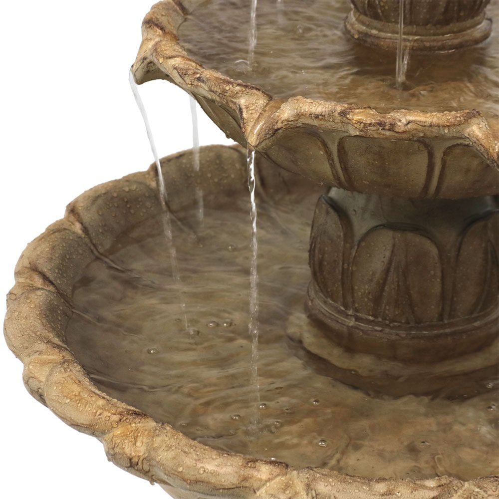 46" Taupe Polyresin Garden Art