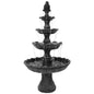 80" Black Polyresin Garden Art