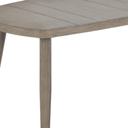 43" Brown Aluminum Outdoor Coffee Table