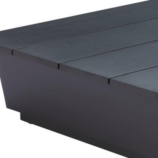 50" Black Aluminum Outdoor Coffee Table