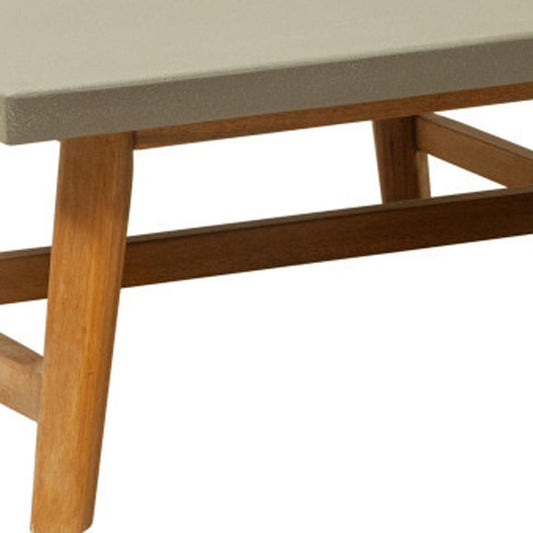 36" Gray Concrete Outdoor Coffee Table