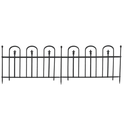 Black Steel Garden Stake