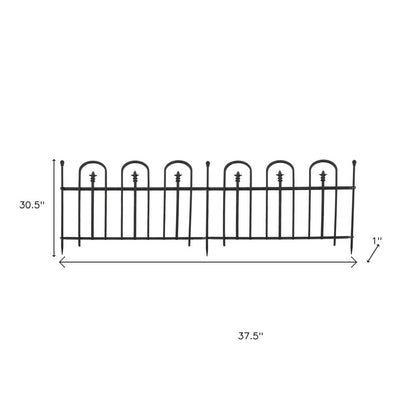 Black Steel Garden Stake