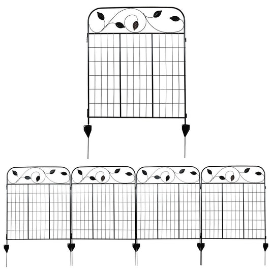 Black Steel Garden Stake