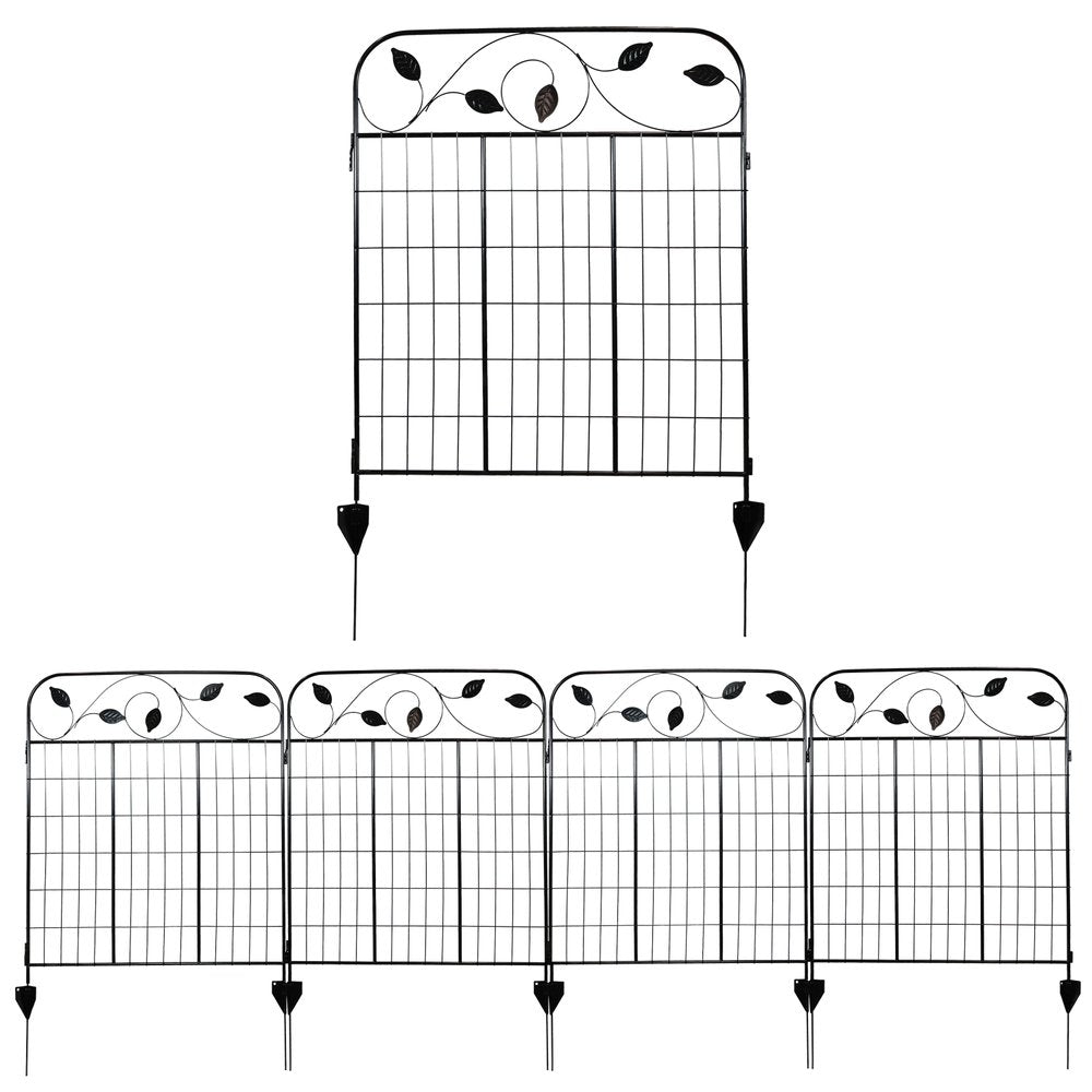 Black Steel Garden Stake