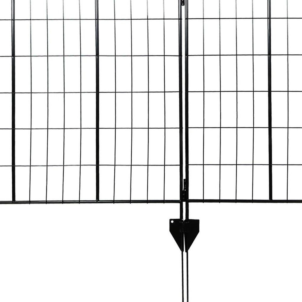 Black Steel Garden Stake