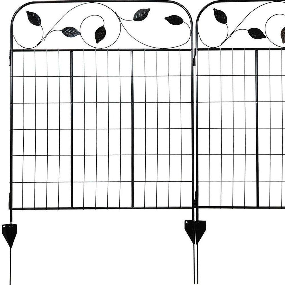 Black Steel Garden Stake