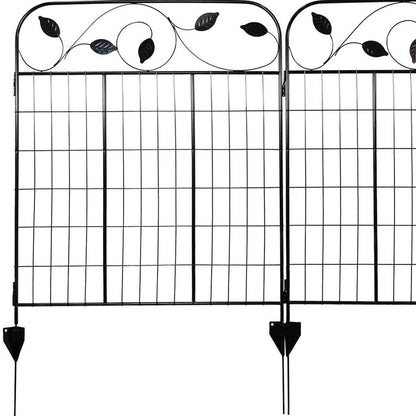 Black Steel Garden Stake